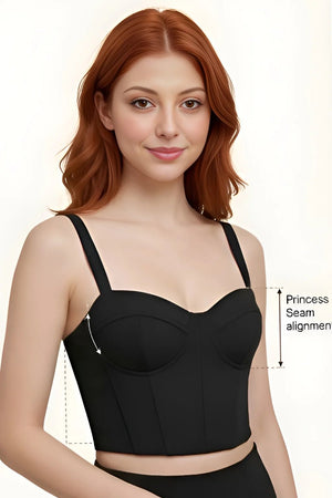 Bustier Top PDF: 3 - File Multi - Panel Structural Blueprint | HappyOff - Happyoff