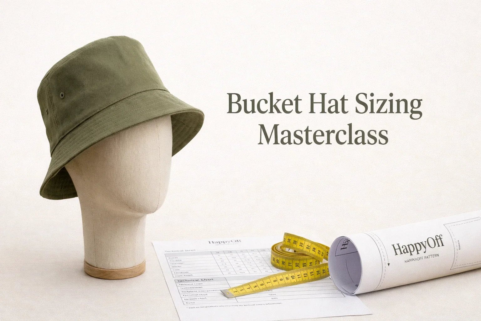 Bucket Hat Sizing Masterclass: How to Measure and Cut for a Bespoke Fit - Happyoff