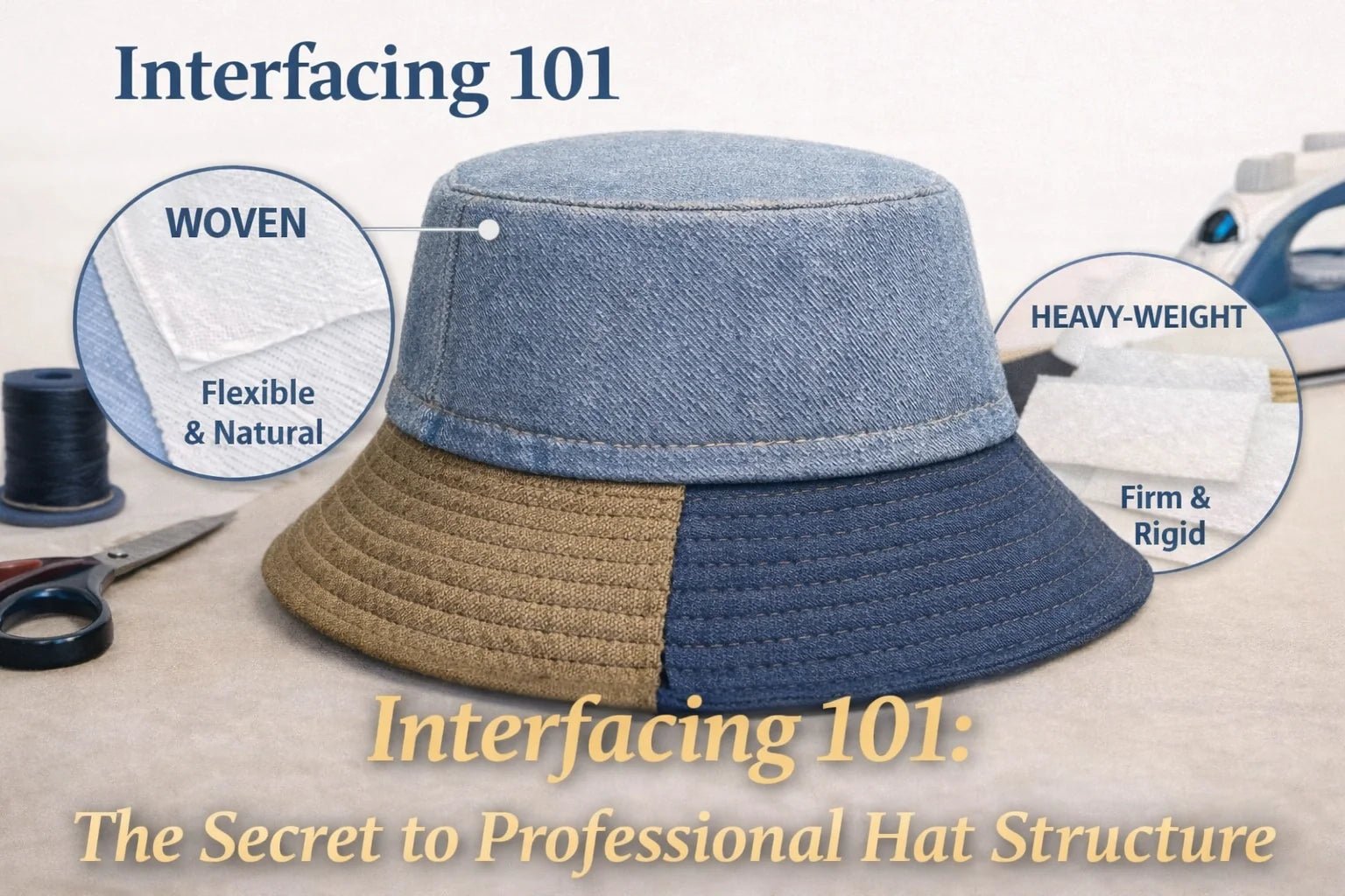 Interfacing 101: The Secret to Professional Hat Structure - Happyoff