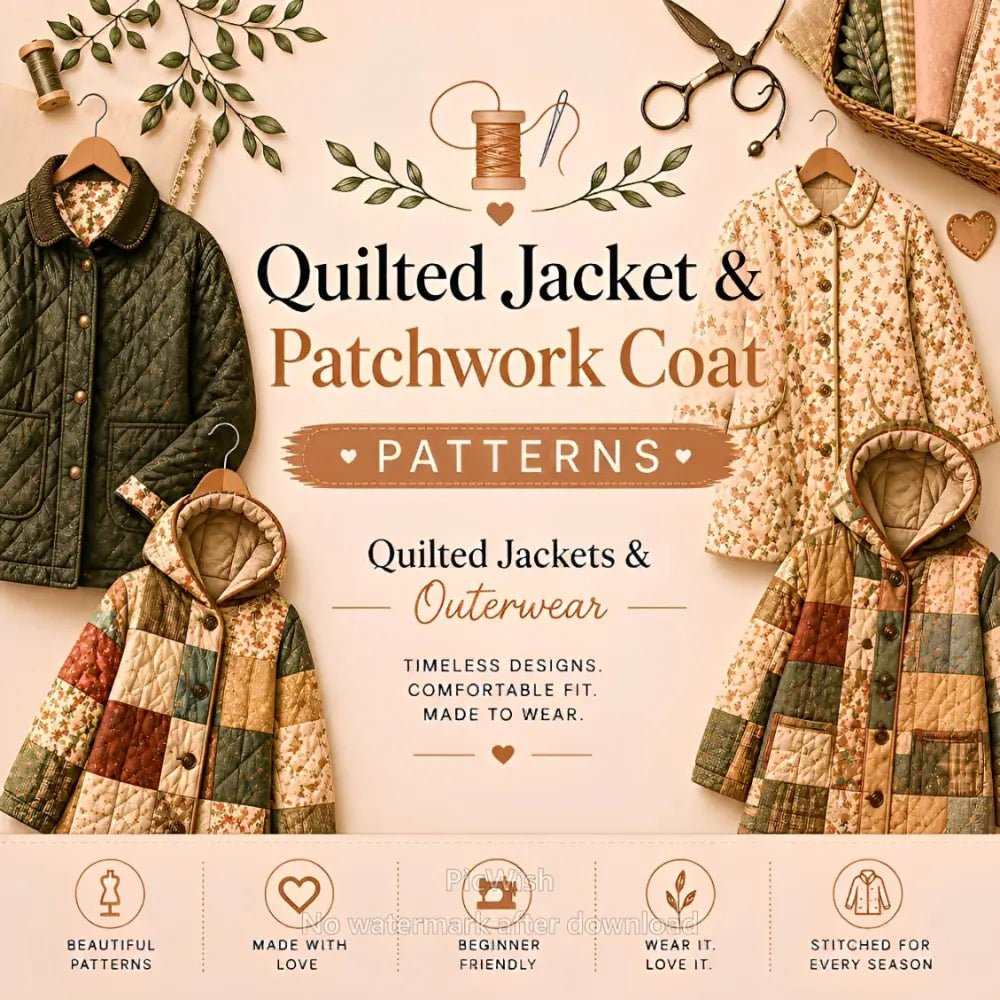 Quilted Jackets & Outerwear - Happyoff