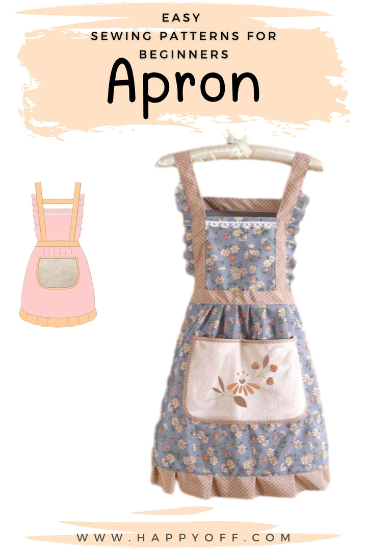 Apron Pattern, Pinafore Dress Pattern, Vintage Apron Pattern, Apron Dress, Apron Pattern, Sewing Pattern, Women Sewing Pattern