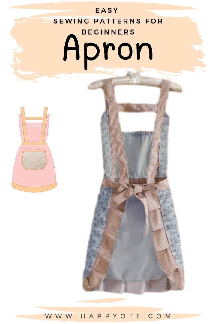 Apron Pattern, Pinafore Dress Pattern, Vintage Apron Pattern, Apron Dress, Apron Pattern, Sewing Pattern, Women Sewing Pattern