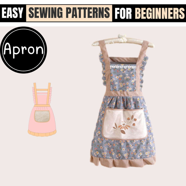 Apron Pattern, Pinafore Dress Pattern, Vintage Apron Pattern, Apron Dress, Apron Pattern, Sewing Pattern, Women Sewing Pattern