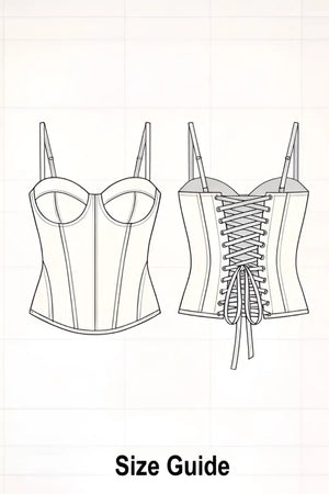 Back Lace Corset PDF: 3 - File Multi - Cup Structural Blueprint | HappyOff - Happyoff