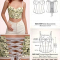 Back Lace Corset PDF: 3 - File Multi - Cup Structural Blueprint | HappyOff - Happyoff