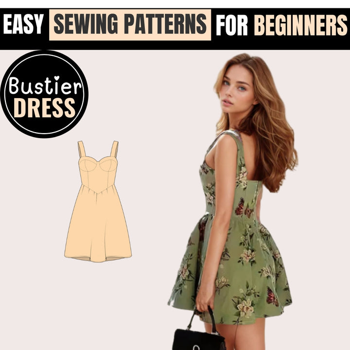 Bustier Dress Pattern, Corset Dress Pattern, Women Pattern, Dress Sewing Pattern for Women, Renaissance Dress, Sewing Pattern