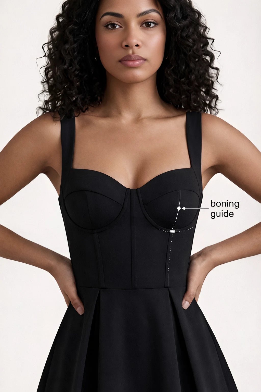 Bustier Dress PDF: 3 - File Multi - Cup Structural Blueprint | HappyOff - Happyoff