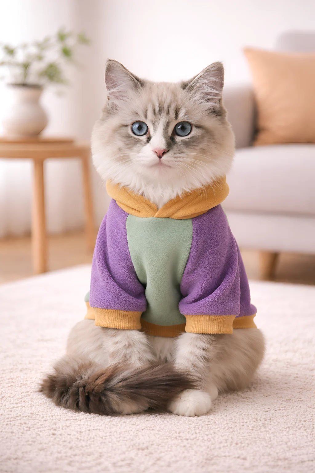 Cat Hoodie PDF: 3 - File Multi - Panel Structural Blueprint | HappyOff - Happyoff