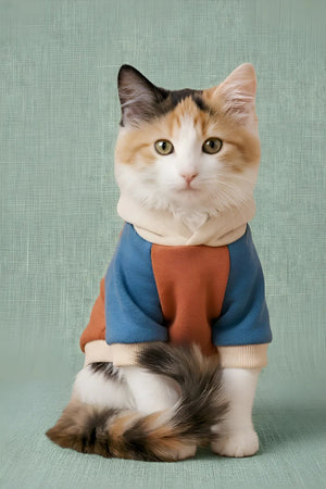 Cat Hoodie PDF: 3 - File Multi - Panel Structural Blueprint | HappyOff - Happyoff