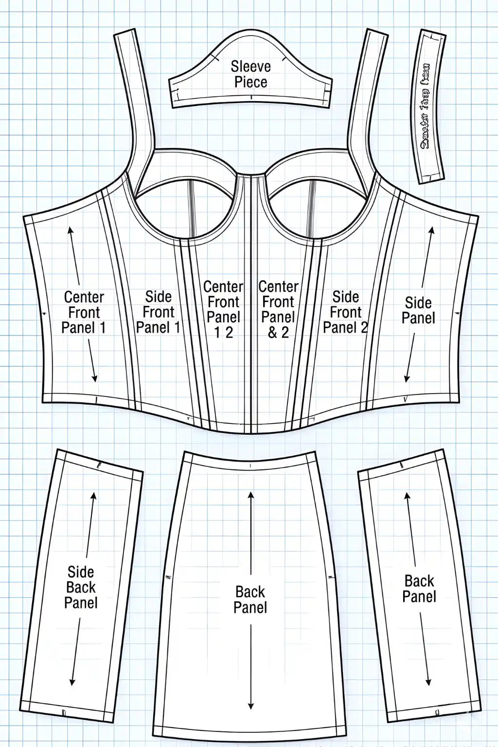 Corset Dress PDF | 2026 Multi-Panel Blueprint Corset Dress PDF | 2026 Multi-Panel Blueprint