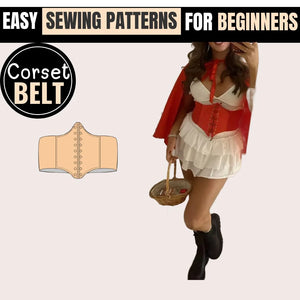 Corset Belt PDF Sewing Pattern - Easy DIY Guide, Downloadable Corset Belt PDF Sewing Pattern - Easy to Follow Instructions, Plus Size Corset Belt PDF Sewing Pattern - Easy to Make, Leather Corset Belt PDF Sewing Pattern - DIY Project