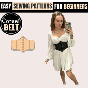 Corset Belt PDF Sewing Pattern - Easy DIY Guide, Downloadable Corset Belt PDF Sewing Pattern - Easy to Follow Instructions, Plus Size Corset Belt PDF Sewing Pattern - Easy to Make, Leather Corset Belt PDF Sewing Pattern - DIY Project