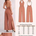 Halter Jumpsuit PDF: 3 - File Projector - Ready Wide - Leg Blueprint | HappyOff - Happyoff