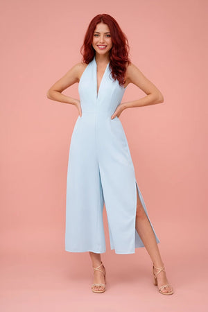Halter Jumpsuit PDF: 3 - File Projector - Ready Wide - Leg Blueprint | HappyOff - Happyoff