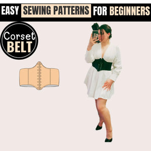 Corset Belt PDF Sewing Pattern - Easy DIY Guide, Downloadable Corset Belt PDF Sewing Pattern - Easy to Follow Instructions, Plus Size Corset Belt PDF Sewing Pattern - Easy to Make, Leather Corset Belt PDF Sewing Pattern - DIY Project