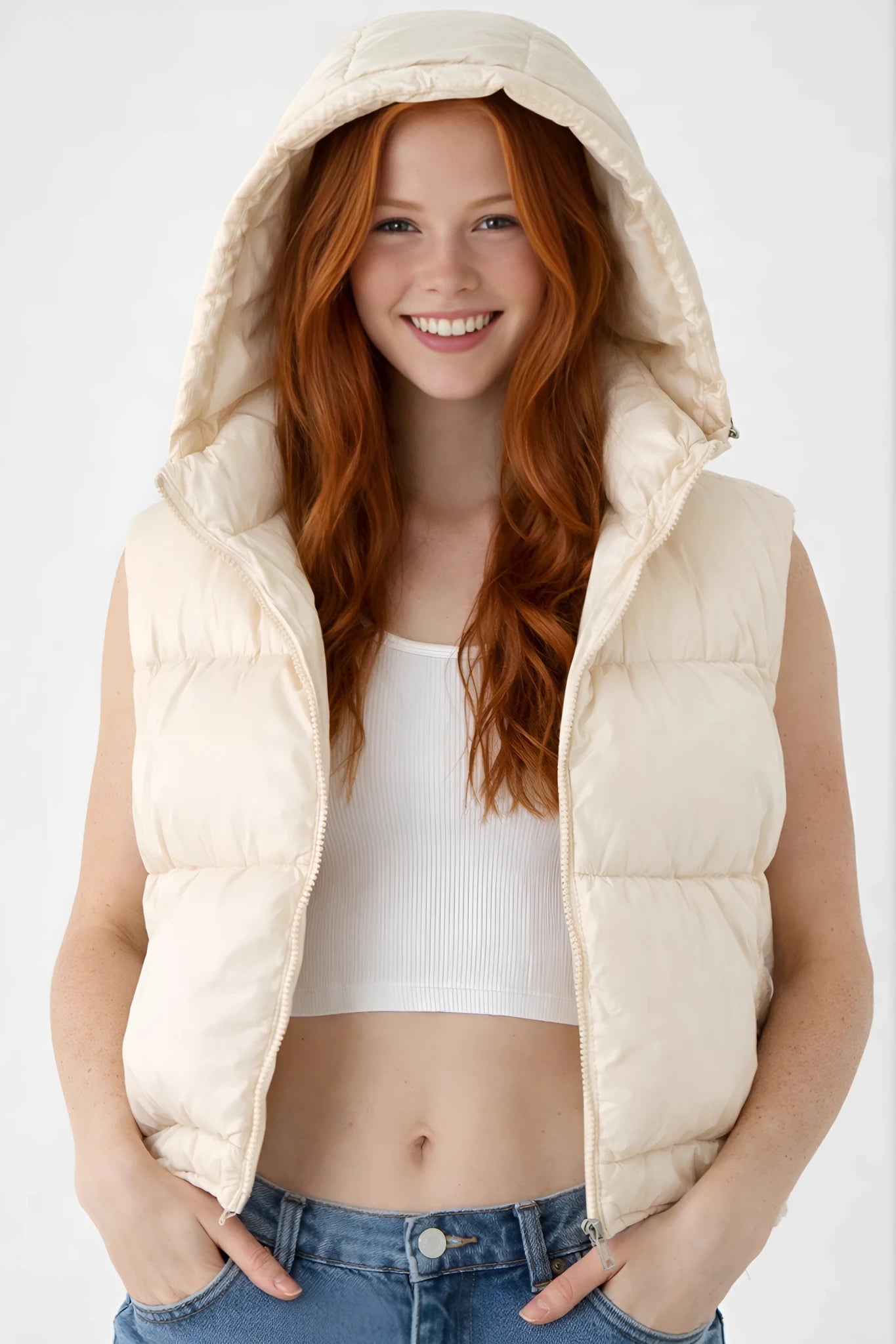 Puffer Vest PDF: Insulated Blueprint & 2 Welt Pockets | HappyOff - Happyoff