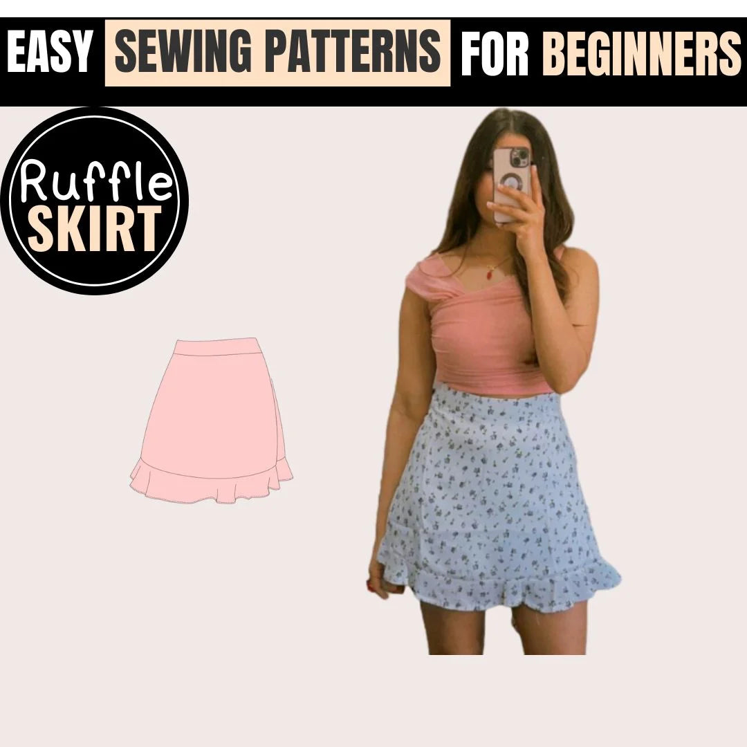 Ruffle Skirt PDF: Easy DIY, Multiple Sizes, Instant Download | HappyOff ...