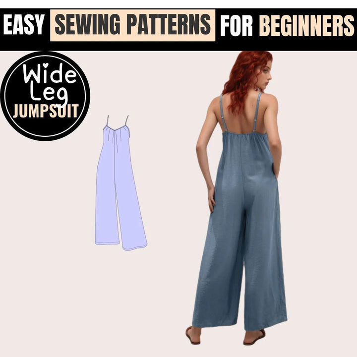 Wide Leg Jumpsuit PDF Sewing Pattern, Wide Leg Jumpsuit Pattern PDF, DIY Wide Leg Jumpsuit Pattern, Printable Wide Leg Jumpsuit Pattern, Downloadable Wide Leg Jumpsuit Pattern, Easy Wide Leg Jumpsuit Pattern, Beginner Friendly Jumpsuit Pattern, Plus Size Jumpsuit Pattern, Layered PDF Sewing Pattern, Digital Download Sewing Pattern, Wide Leg Jumpsuit Sewing Instructions, Wide Leg Jumpsuit PDF Download, Sewing Patterns for Jumpsuits, DIY Jumpsuit, Make Your Own Jumpsuit, Best Wide Leg Jumpsuit Sewing Pattern