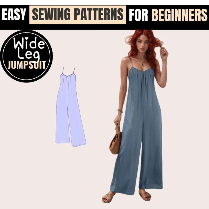 Wide Leg Jumpsuit PDF Sewing Pattern, Wide Leg Jumpsuit Pattern PDF, DIY Wide Leg Jumpsuit Pattern, Printable Wide Leg Jumpsuit Pattern, Downloadable Wide Leg Jumpsuit Pattern, Easy Wide Leg Jumpsuit Pattern, Beginner Friendly Jumpsuit Pattern, Plus Size Jumpsuit Pattern, Layered PDF Sewing Pattern, Digital Download Sewing Pattern, Wide Leg Jumpsuit Sewing Instructions, Wide Leg Jumpsuit PDF Download, Sewing Patterns for Jumpsuits, DIY Jumpsuit, Make Your Own Jumpsuit, Best Wide Leg Jumpsuit Sewing Pattern