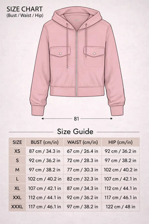 Zip Jacket PDF: 3 - File Elasticated Structural Blueprint | HappyOff - Happyoff